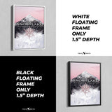 RESSEMBLE À UN FLOCON DE NEIGE QUI A COMMENCÉ UNE AVALANCHE - ROSE