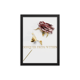 conquer from within quotes wall art