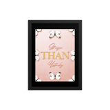 stronger than yesterday quotes wall art