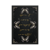 DON'T EVER FORGET YOUR WORTH WALL ART