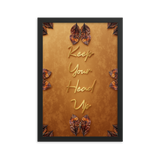 keep your head up quotes wall art