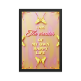 I'am The Creator of My Own Happy Life Affirmation Quotes Wall Art