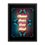 CHOOSE HEART OVER MIND QUOTES ART