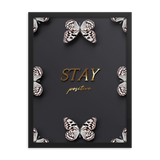 stay positive quote (black)