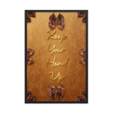 keep your head up quotes wall art