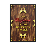 I'am confident In the Decisions I Make Affirmation Quotes Art