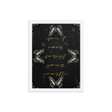 DON'T EVER FORGET YOUR WORTH WALL ART