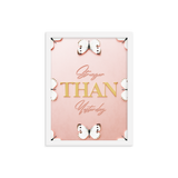 stronger than yesterday quotes wall art