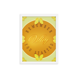 Remember Why You Started Quotes Wall Art