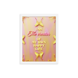 I'am The Creator of My Own Happy Life Affirmation Quotes Wall Art