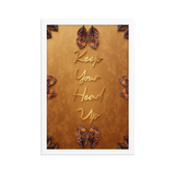keep your head up quotes wall art