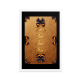 keep your heart strong quotes wall art