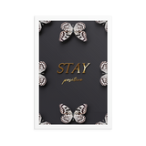 stay positive quote (black)