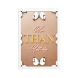 Wiser than yesterday quotes wall art