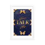Don't Talk Act Quotes Wall Art