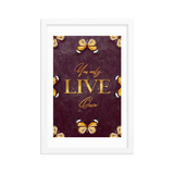 You Only Live Once Quotes Wall Art