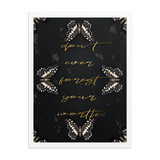 DON'T EVER FORGET YOUR WORTH WALL ART