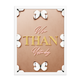 Wiser than yesterday quotes wall art