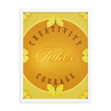 Creativity Takes Courage Quotes Wall art