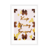 KEEP MOVING FORWARD QUOTES WALL ART