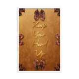 keep your head up quotes wall art