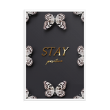 stay positive quote (black)