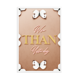 Wiser than yesterday quotes wall art