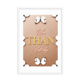 Wiser Than Yesterday Quotes Wall Art