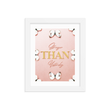 stronger than yesterday quotes wall art