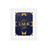 Don't Talk Act Quotes Wall Art