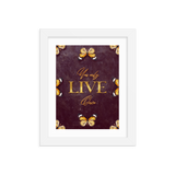 You Only Live Once Quotes Wall Art