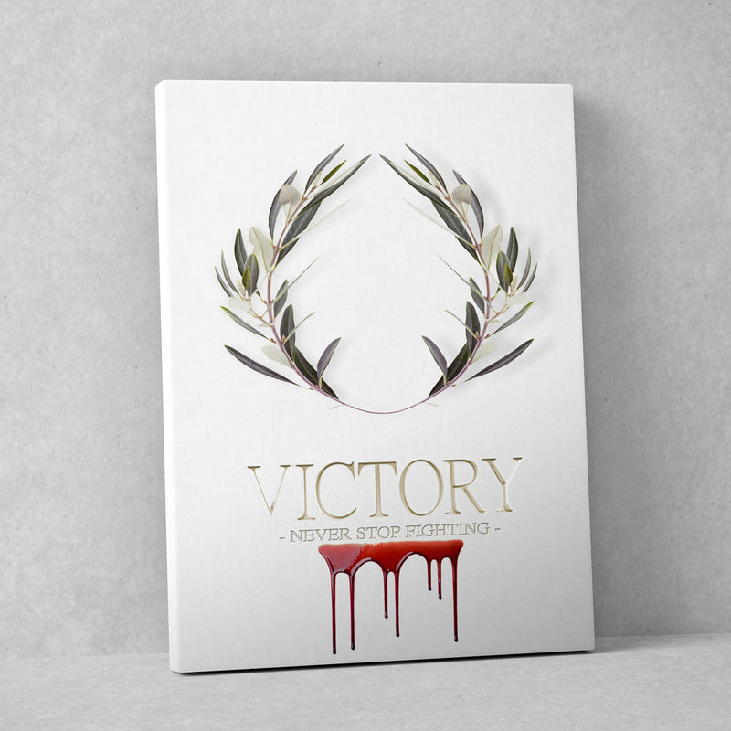 VICTORY LAUREL WREATH - DEEP WHITE