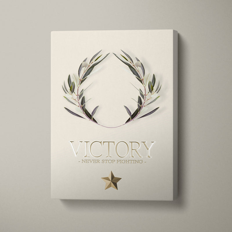 VICTORY LAUREL WREATH - SAND