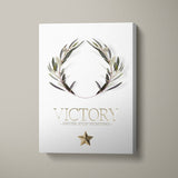 VICTORY LAUREL WREATH - DEEP WHITE