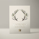 VICTORY LAUREL WREATH - SAND