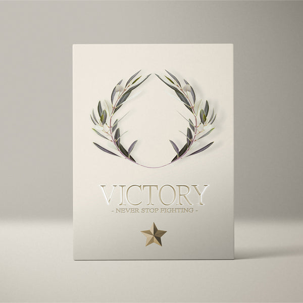 VICTORY LAUREL WREATH - SAND