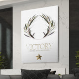 VICTORY LAUREL WREATH - DEEP WHITE