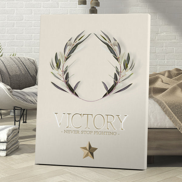 VICTORY LAUREL WREATH - SAND