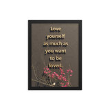 LOVE YOURSELF QUOTES HOME DECOR