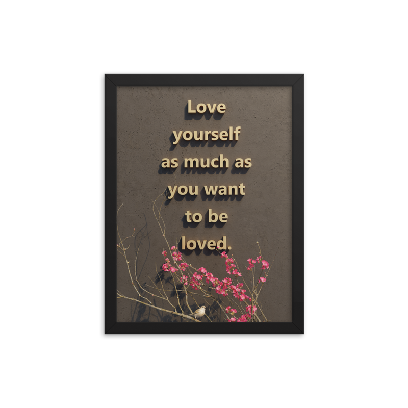 LOVE YOURSELF QUOTES HOME DECOR