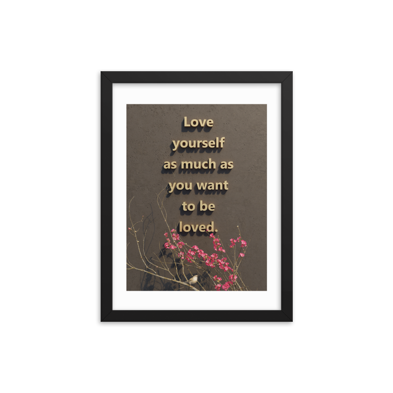 LOVE YOURSELF QUOTES HOME DECOR