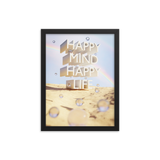 HAPPY MIND HAPPY LIFE WALL ART