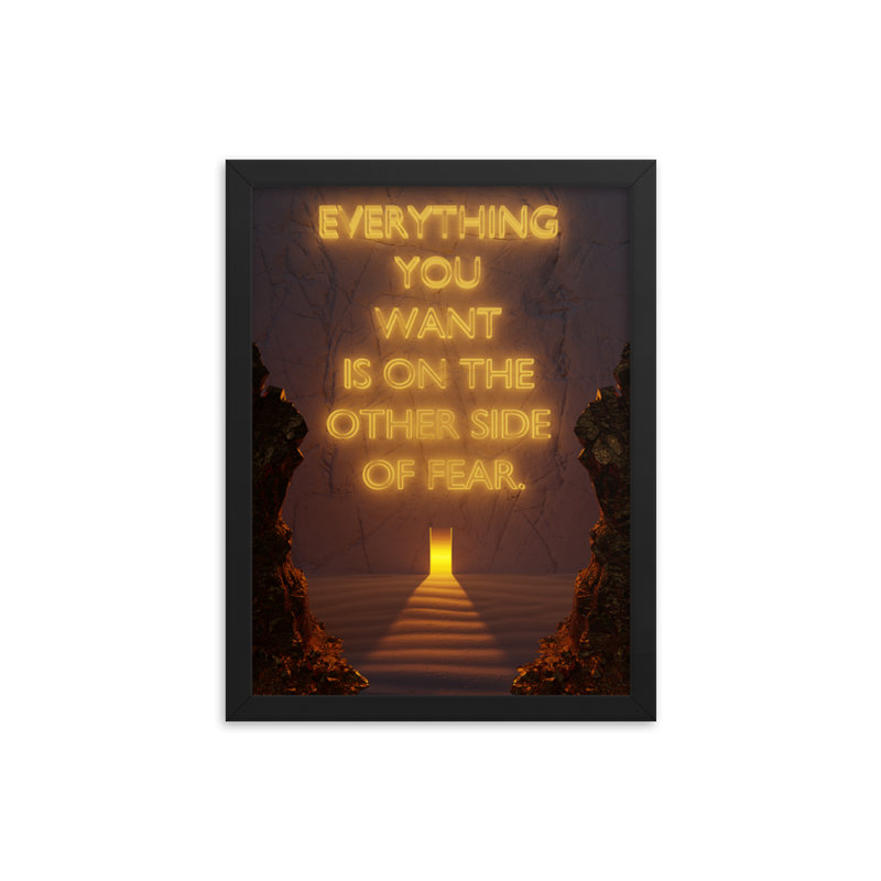 FEAR QUOTE WALL ART POSTER