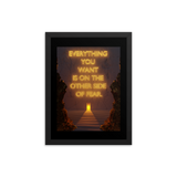 Fear Quote Wall Art Poster