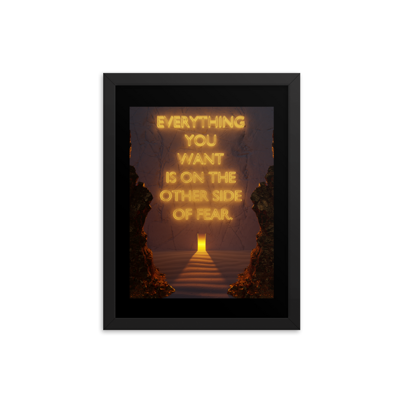 Fear Quote Wall Art Poster