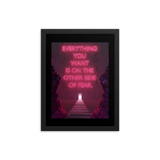 FEAR QUOTE WALL ART POSTER