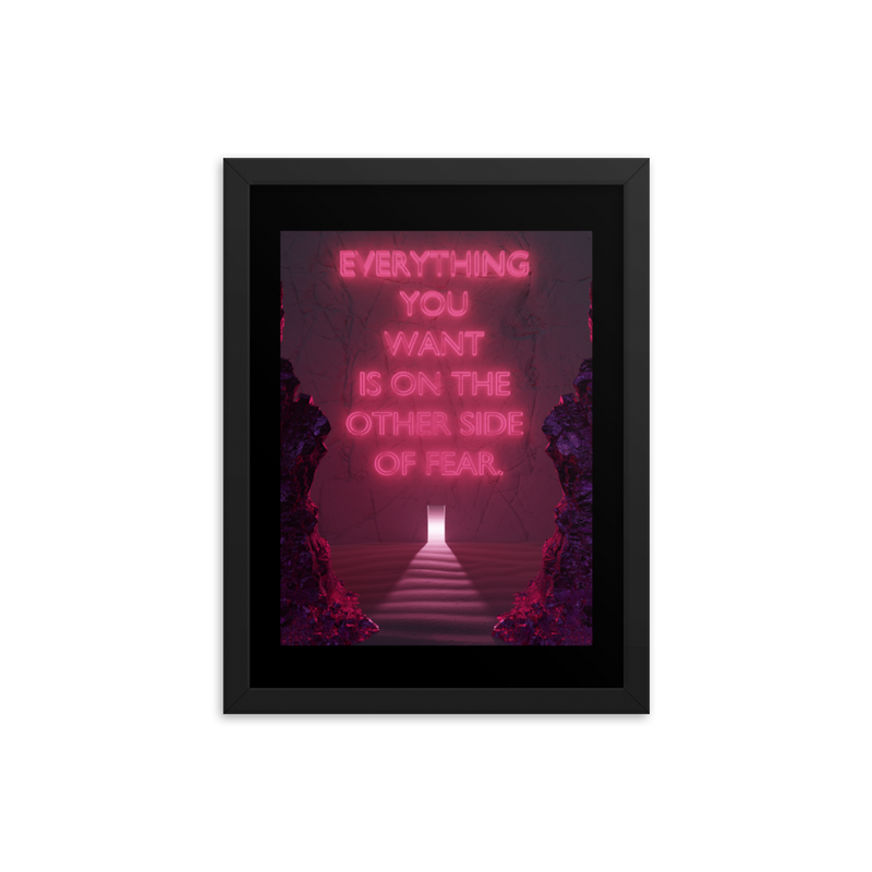 FEAR QUOTE WALL ART POSTER