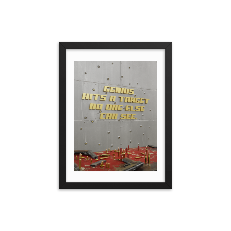 MOTIVATIONAL QUOTE POSTER FRAMED