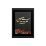 MOTIVATIONAL QUOTE POSTER FRAMED