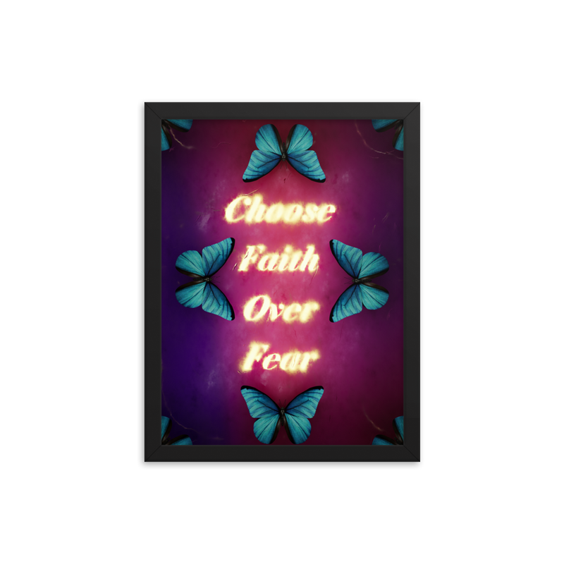 choose faith over fear quotes art